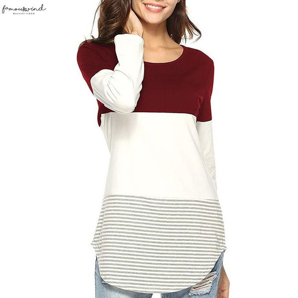 2020 fashion female blouse women daily casual long sleeve striped patchwork stretchy blouse shirt striped blouse, White
2020 fashion female blouse women daily casual long sleeve striped patchwork stretchy blouse shirt striped blouse, White