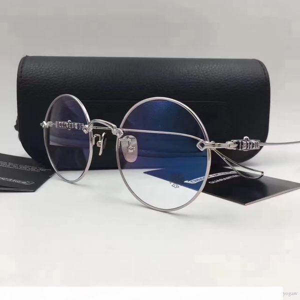 men chrome retro vintage round eyeglasses eyewear designer sunglasses new with box, White;black
men chrome retro vintage round eyeglasses eyewear designer sunglasses new with box, White;black