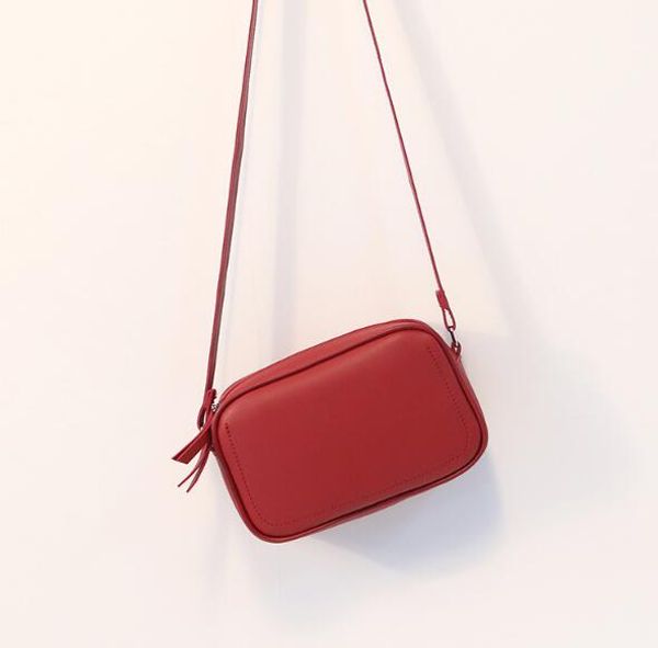 fashion women flap leather shoulder bags candy color summer handbags