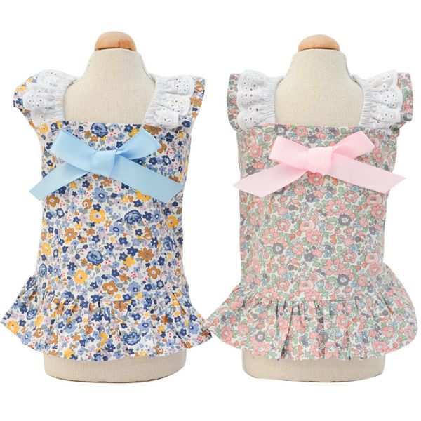 summer pet skirt fashionable princess style floral printed pet dress with big bow decor pink blue colors dog dresses
summer pet skirt fashionable princess style floral printed pet dress with big bow decor pink blue colors dog dresses