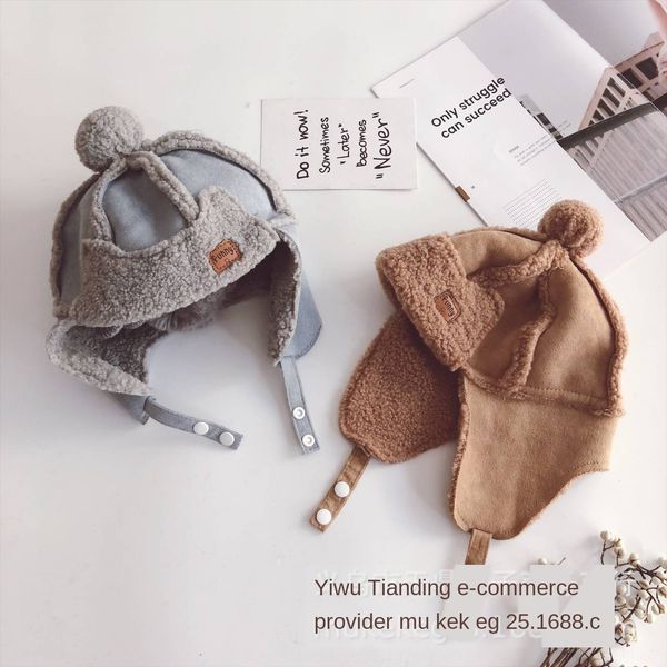 iceqb new velvet warm ball children's ear protection hat with earflaps ushanka lei mao lei feng mao stitching suede baby leifeng hat ai, Blue;gray
iceqb new velvet warm ball children's ear protection hat with earflaps ushanka lei mao lei feng mao stitching suede baby leifeng hat ai, Blue;gray