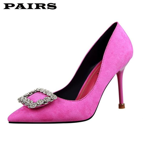 bigtree brand designer pumps shoes women high heels stiletto faux suede crystal metal shallow red shoes office party shoe, Black
bigtree brand designer pumps shoes women high heels stiletto faux suede crystal metal shallow red shoes office party shoe, Black