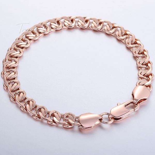 585 yellow white rose gold filled womens bracelet chain curb cuban snail link 8mm 18cm-25cm gb271, Black
585 yellow white rose gold filled womens bracelet chain curb cuban snail link 8mm 18cm-25cm gb271, Black