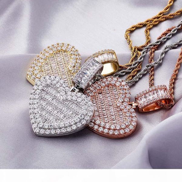 iced out pendant designer heart necklace mens hip hop bling diamond tennis chain pendants fashion love p frame charms luxury rapper gold, Silver
iced out pendant designer heart necklace mens hip hop bling diamond tennis chain pendants fashion love p frame charms luxury rapper gold, Silver