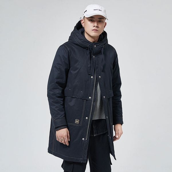 down jacket men's trendy down jacket mid-length tooling 2019 winter new thickened coat hooded big pocket coat all-match, Black
down jacket men's trendy down jacket mid-length tooling 2019 winter new thickened coat hooded big pocket coat all-match, Black