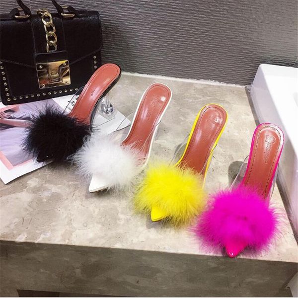 летняя женщина насосы пвх прозрачный плексиглас feather кристалл высокие каблуки fur пип носком мулы тапочки женская обувь слайды 2020, Black
летняя женщина насосы пвх прозрачный плексиглас feather кристалл высокие каблуки fur пип носком мулы тапочки женская обувь слайды 2020, Black