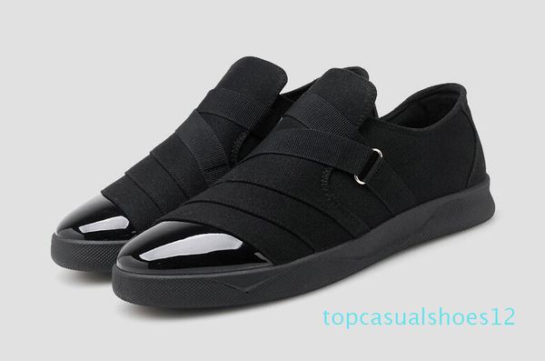 2020 brand new men casual shoes fashion flat shoes walking lace up men t12, Black
