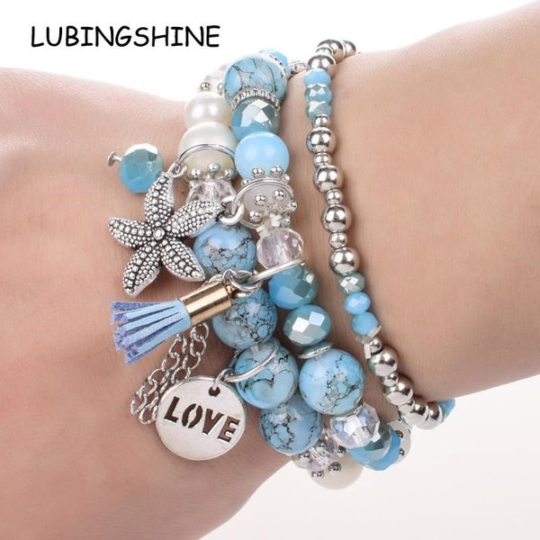 woman boho tassel multilayer elastic starfish charms bracelets crystal beads adjustable bracelet & bangles ethnic jewelry, Golden;silver
woman boho tassel multilayer elastic starfish charms bracelets crystal beads adjustable bracelet & bangles ethnic jewelry, Golden;silver