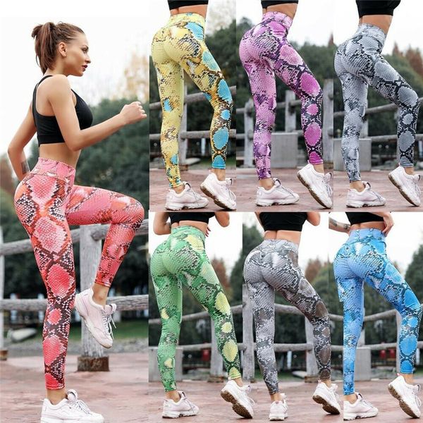 women skinny slim sports snake skin multi colors gym outdoors leggings high waist workout fitness athletic leggings, Black
women skinny slim sports snake skin multi colors gym outdoors leggings high waist workout fitness athletic leggings, Black