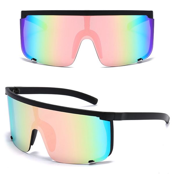 new sunscreen anti-peeping sunglasses super oversized reflective mask mask men vintage one large lens sunglasses for women, White;black
new sunscreen anti-peeping sunglasses super oversized reflective mask mask men vintage one large lens sunglasses for women, White;black