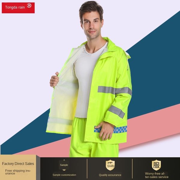 fluorescent split fluorescent kit split suit traffic safety reflective warning double-layer raincoat and raincoat suit, Black
fluorescent split fluorescent kit split suit traffic safety reflective warning double-layer raincoat and raincoat suit, Black