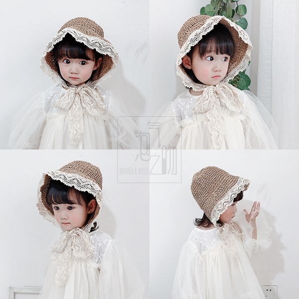 children's bowknot lace adjustable sun summer children's straw lace straw hat sun hat female, Yellow
children's bowknot lace adjustable sun summer children's straw lace straw hat sun hat female, Yellow