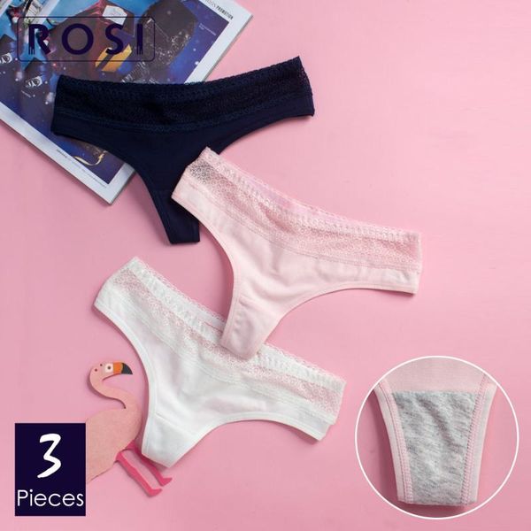 rosi 3pcs women cotton g string thongs female panties cotton lace seamless g-string ladies low waist lingerie t-back, Black;pink
rosi 3pcs women cotton g string thongs female panties cotton lace seamless g-string ladies low waist lingerie t-back, Black;pink
