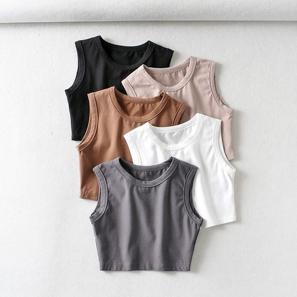tank women summer crop sleeveless o neck short cotton knitted bar female drop shipping, White
tank women summer crop sleeveless o neck short cotton knitted bar female drop shipping, White