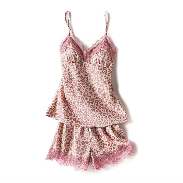 2020 summer women's pajamas suit pink leopard print suspenders shorts two-piece set ice ribbon sling shorts sling chest pad home wear, Blue;red
2020 summer women's pajamas suit pink leopard print suspenders shorts two-piece set ice ribbon sling shorts sling chest pad home wear, Blue;red