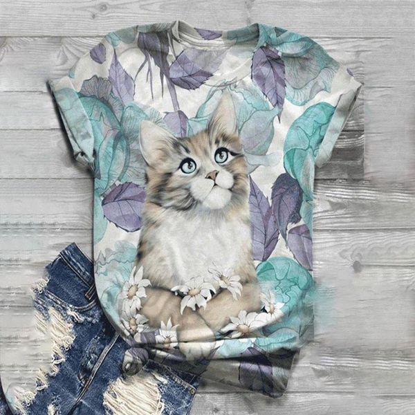 2020 plus size women short sleeve ladies short-sleeved t-shirt 3d animal printed o-neck tee fashion t-shirt 606, White
2020 plus size women short sleeve ladies short-sleeved t-shirt 3d animal printed o-neck tee fashion t-shirt 606, White