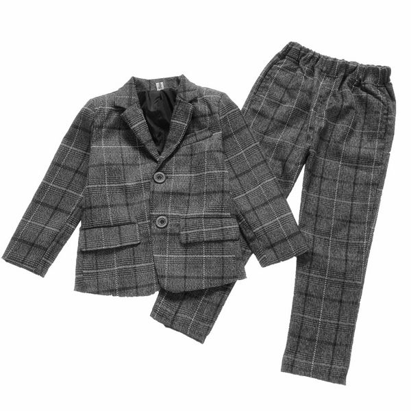 boys gentleman formal suits kids plaid fashion blazer pants 2pcs party wedding suits autumn children clothing sets teens costume, White
boys gentleman formal suits kids plaid fashion blazer pants 2pcs party wedding suits autumn children clothing sets teens costume, White