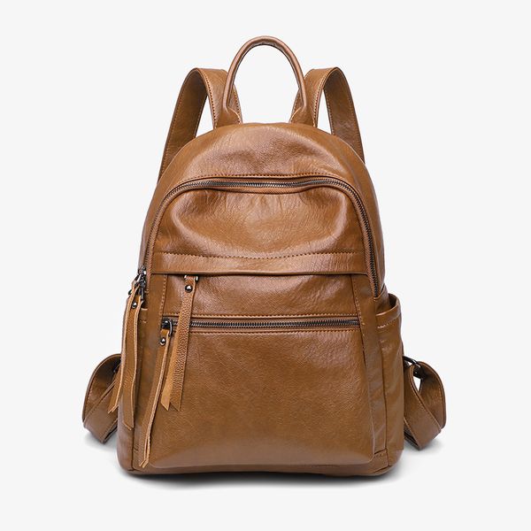 women backpack female soft leather book school bags for teenage girls sac a dos travel back pack rucksacks c1407
women backpack female soft leather book school bags for teenage girls sac a dos travel back pack rucksacks c1407