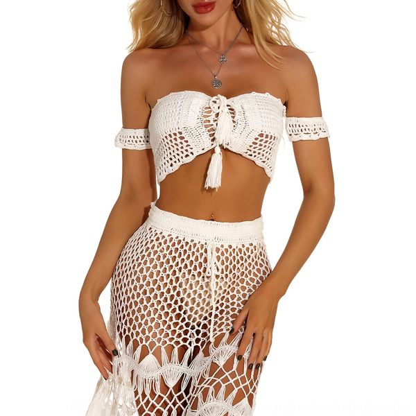 chest-wrapped handmade knitted sun-proof skirt hollow split swimsuit for bikini swimsuit bikini women, White;black
chest-wrapped handmade knitted sun-proof skirt hollow split swimsuit for bikini swimsuit bikini women, White;black