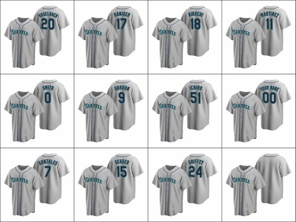 seattle mariners #24 ken griffey jr. 11 edgar martinez 51 ichiro suzuki men women youth custom gray replica road jersey, Black
seattle mariners #24 ken griffey jr. 11 edgar martinez 51 ichiro suzuki men women youth custom gray replica road jersey, Black