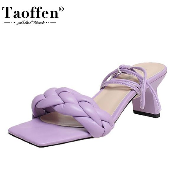 taoffen new design women summer sandals strange heels square toe woman shoes fashion party wedding woman footwear size 33-40, Black
taoffen new design women summer sandals strange heels square toe woman shoes fashion party wedding woman footwear size 33-40, Black