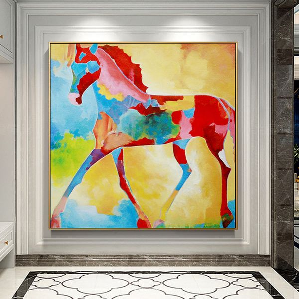 simple modern art hand-painted abstract animal horse oil painting l orange red sales office decorative painting customization
simple modern art hand-painted abstract animal horse oil painting l orange red sales office decorative painting customization