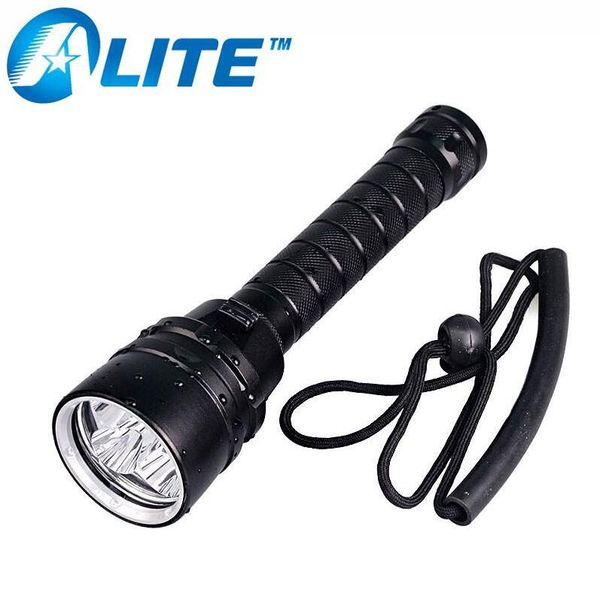 

tmwt 10w xml-t6 super bright 5 led diving torch 100m underwater waterproof tactical flashlights lantern lamp