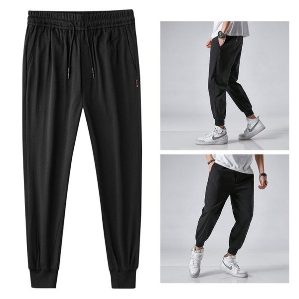 men's pants 1pc loose casual stylish ninth large size harem male straight for man wearing (black
men's pants 1pc loose casual stylish ninth large size harem male straight for man wearing (black