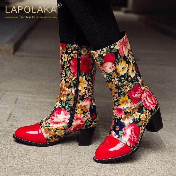 lapolaka 2020 new fashion plus size 48 thick heels mid calf boots woman shoes zip up spring autumn colorful ins boots ladies, Black
lapolaka 2020 new fashion plus size 48 thick heels mid calf boots woman shoes zip up spring autumn colorful ins boots ladies, Black