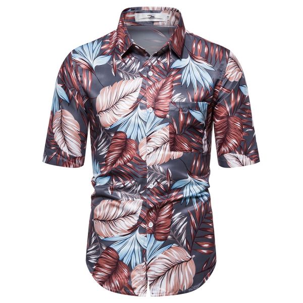 men's casual shirts 2021 arrivals print brand shirt men short sleeve button loose fashion beach hawaiian s-2xl, White;black
men's casual shirts 2021 arrivals print brand shirt men short sleeve button loose fashion beach hawaiian s-2xl, White;black