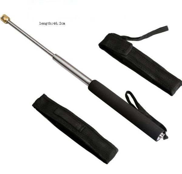 new silver and black three section retractable stick men and women outdoor self defense portable stick supply walking hiking stick
new silver and black three section retractable stick men and women outdoor self defense portable stick supply walking hiking stick