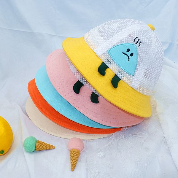 children's bucket bucket summer fisherman's baby mesh pot hat boys and girls outdoor sun hat night market, Yellow
children's bucket bucket summer fisherman's baby mesh pot hat boys and girls outdoor sun hat night market, Yellow