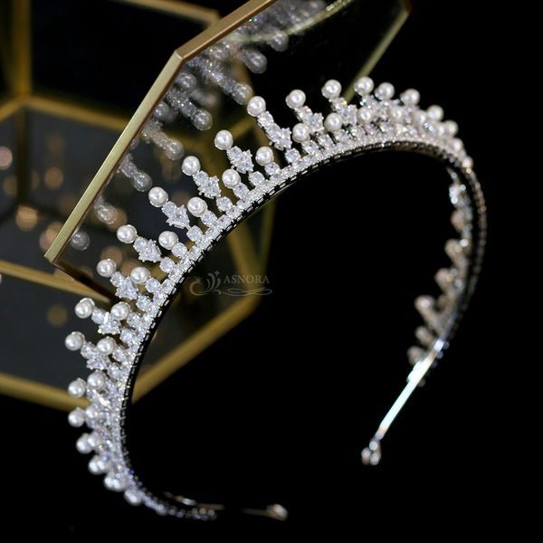 asnora tiara кубический цирконий ювелирные изделия женский удлинение pearl корона свадебный парад headdress полный свадебные аксессуары для, White;golden
asnora tiara кубический цирконий ювелирные изделия женский удлинение pearl корона свадебный парад headdress полный свадебные аксессуары для, White;golden