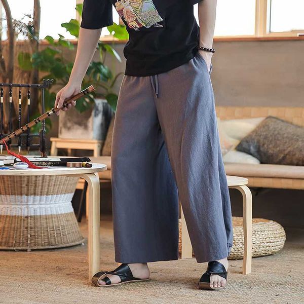 chinese style wide-legged pants male loose thin cotton linen pants men solid drawstring oversized casual straight harem, Black
chinese style wide-legged pants male loose thin cotton linen pants men solid drawstring oversized casual straight harem, Black