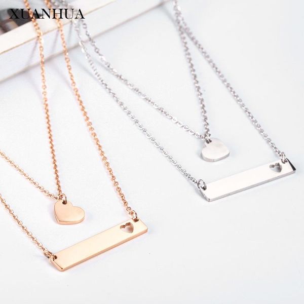 xuanhua heart rose gold necklace pendant stainless steel jewelry woman 2020 jewelry accessories wholesale lots bulk, Silver
xuanhua heart rose gold necklace pendant stainless steel jewelry woman 2020 jewelry accessories wholesale lots bulk, Silver