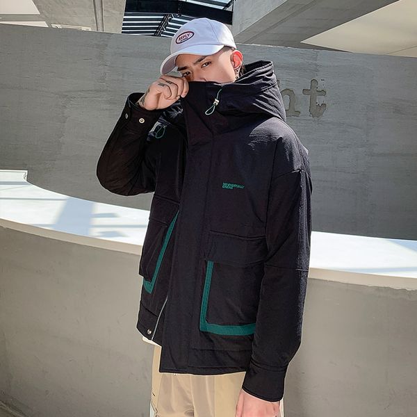 2019 winter new men's fashion handsome black coat casual tooling short hooded jacket down jacketcoat down jacket jacket
2019 winter new men's fashion handsome black coat casual tooling short hooded jacket down jacketcoat down jacket jacket
