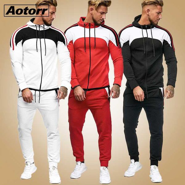 mens casual stitching tracksuit long sleeve zipper hooded sweatshirt pants sets spring jogging sports warm jacket suit, Gray
mens casual stitching tracksuit long sleeve zipper hooded sweatshirt pants sets spring jogging sports warm jacket suit, Gray