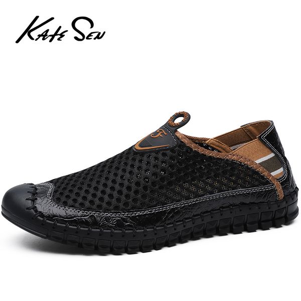katesen fashion breathable mesh men shoes non-slip rubber soles shoes 2020 summer comfortable large size 39-48 male brown, Black
katesen fashion breathable mesh men shoes non-slip rubber soles shoes 2020 summer comfortable large size 39-48 male brown, Black