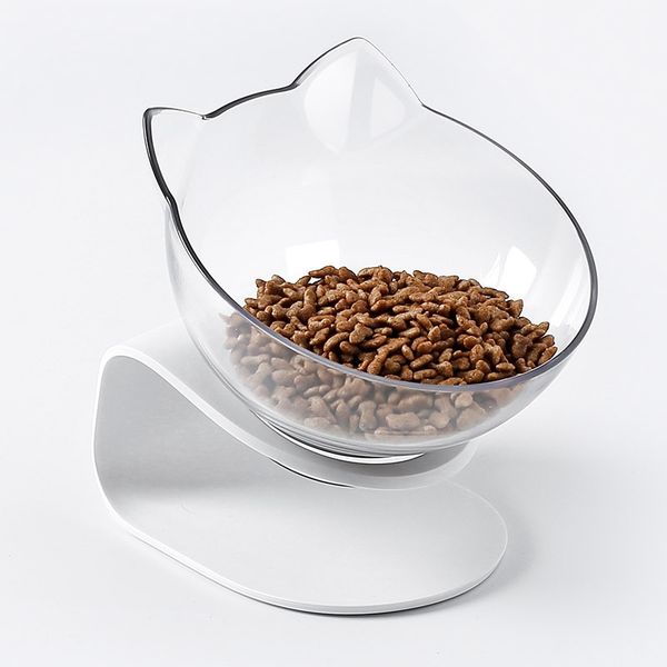 non-slip cat bowls single bowl with raised stand cat feeder bowls for cats dogs feeders bowl pet supplies