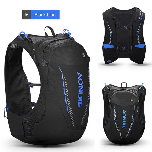 10l Outdoor Running Vest Backpack Mesh Hydration Vest Breathable Ultralight Cycling Marathon Backpacking Hiking Rucksack Bag
