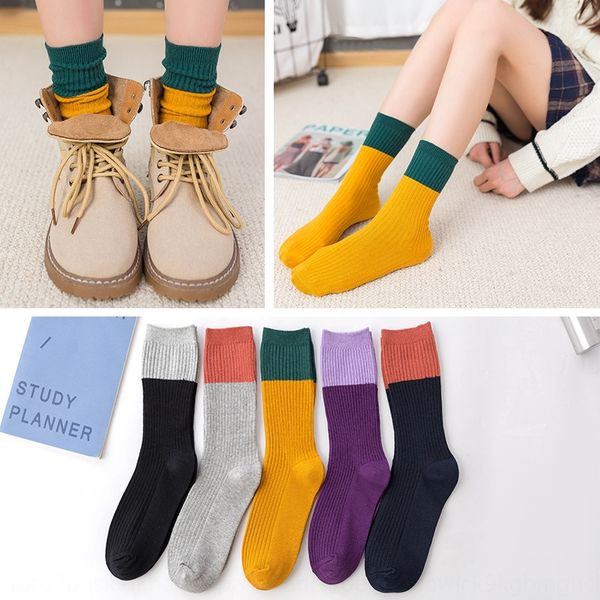 pure cotton women's and stacked socks color matching women's socks academic style korean style thickened double-needle stockings, Pink;yellow
pure cotton women's and stacked socks color matching women's socks academic style korean style thickened double-needle stockings, Pink;yellow