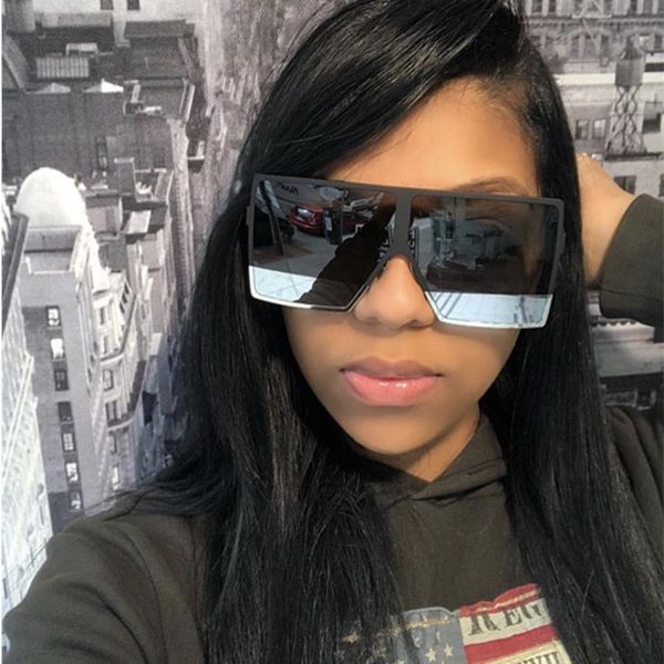 designer sun oversized sunglasses square glasses vintage women men hbk coating reflective mirror metal fashion, White;black
designer sun oversized sunglasses square glasses vintage women men hbk coating reflective mirror metal fashion, White;black