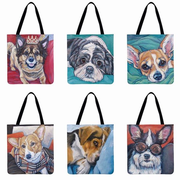 watercolor puppy printing tote bag linen febric casual tote reusable beach bags women shoulder bag foldable shopping
watercolor puppy printing tote bag linen febric casual tote reusable beach bags women shoulder bag foldable shopping