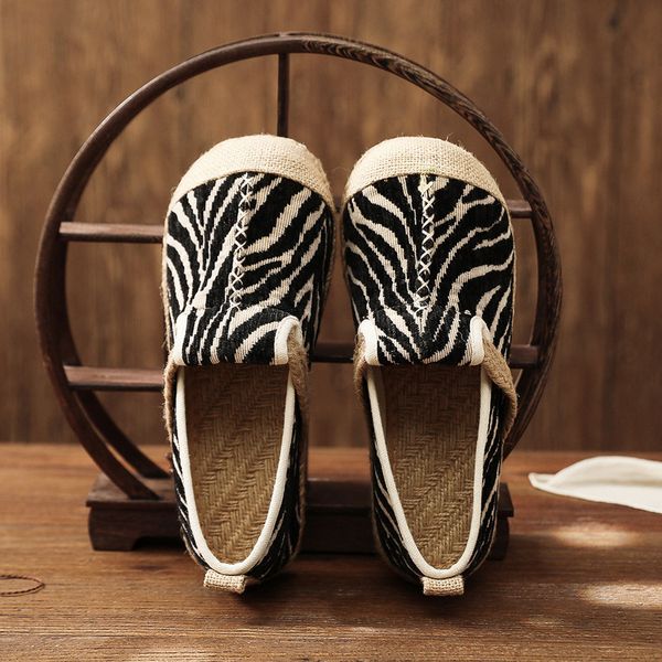 johnature flats women shoes striped casual 2020 new embroider round toe national style handmade concise linen ladies shoes, Black
johnature flats women shoes striped casual 2020 new embroider round toe national style handmade concise linen ladies shoes, Black