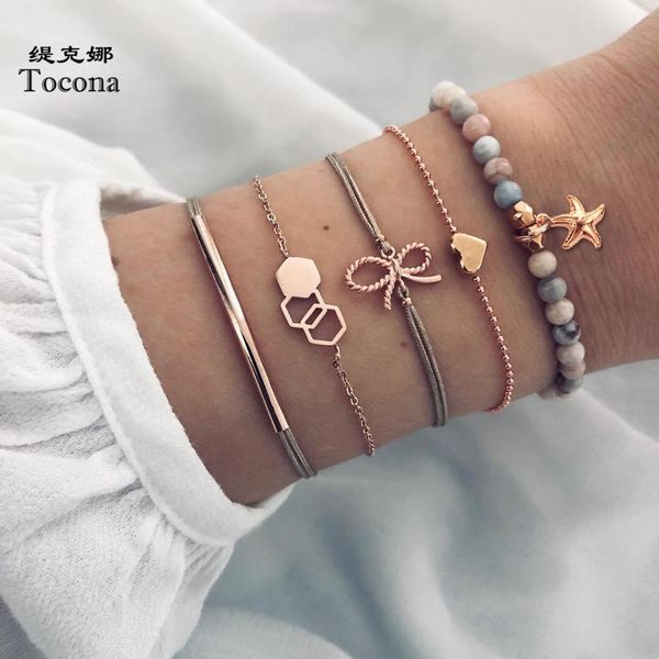 new fashion bracelets gold color lovely bow-knot starfish hollow geometric bead bangles jewelry for women, Black
new fashion bracelets gold color lovely bow-knot starfish hollow geometric bead bangles jewelry for women, Black