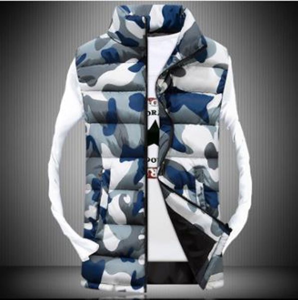 wholesale men's casual fall/winter stand-up collar camouflage couple slim waistcoat vest, Black;white
wholesale men's casual fall/winter stand-up collar camouflage couple slim waistcoat vest, Black;white