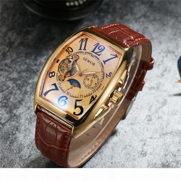 men fashion casual watch hollow out automatic mechanical watches tourbillon day date barrel shaped tide men sports wristwatches, Slivery;brown
men fashion casual watch hollow out automatic mechanical watches tourbillon day date barrel shaped tide men sports wristwatches, Slivery;brown