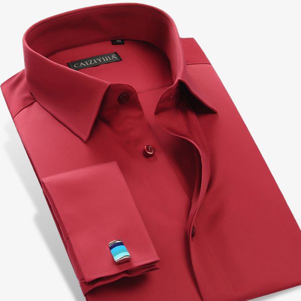 men's dress shirts 100% cotton long sleeve french cufflink shirt soft regular fit formal solid color male social, White;black
men's dress shirts 100% cotton long sleeve french cufflink shirt soft regular fit formal solid color male social, White;black