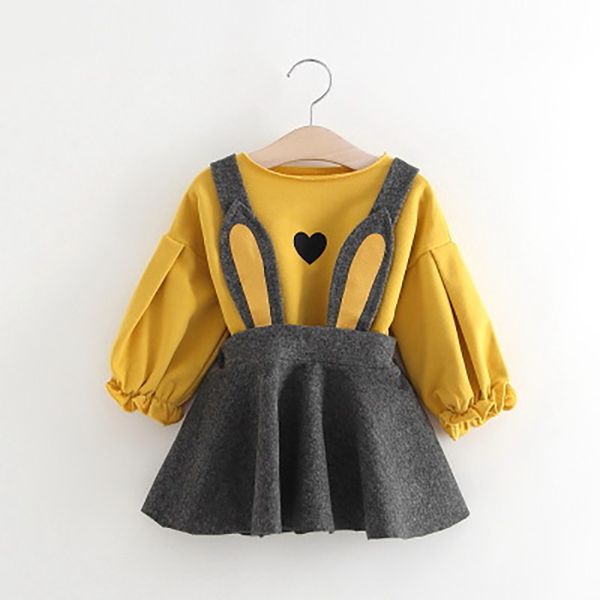 baby girls clothes sets 2020 autumn love printing long sleeves t-shirt+strap skirt 2pcs cute toddler kid clothing, Red;yellow
baby girls clothes sets 2020 autumn love printing long sleeves t-shirt+strap skirt 2pcs cute toddler kid clothing, Red;yellow