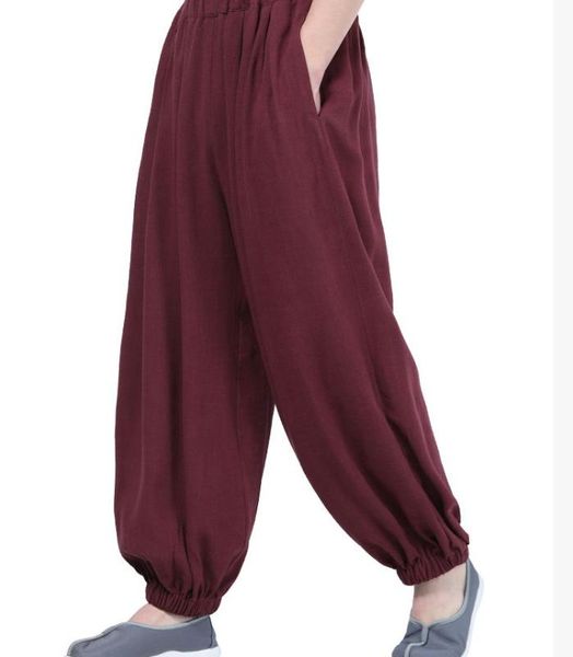 cotton&linen monk pants lay meditation trousers shaolin monks martial arts pants, Black;blue
cotton&linen monk pants lay meditation trousers shaolin monks martial arts pants, Black;blue